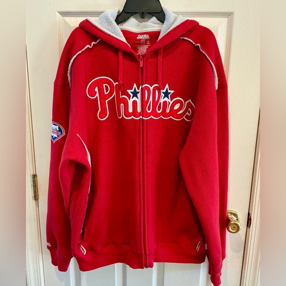 Stitches Other - Stitches Philadelphia Phillies Fleece Lined Thermal Zip Up Hoodie Men X-Large